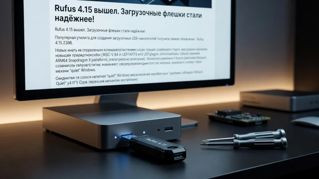 Rufus 4.15 вышел. Загрузочные флешки стали надёжнее!